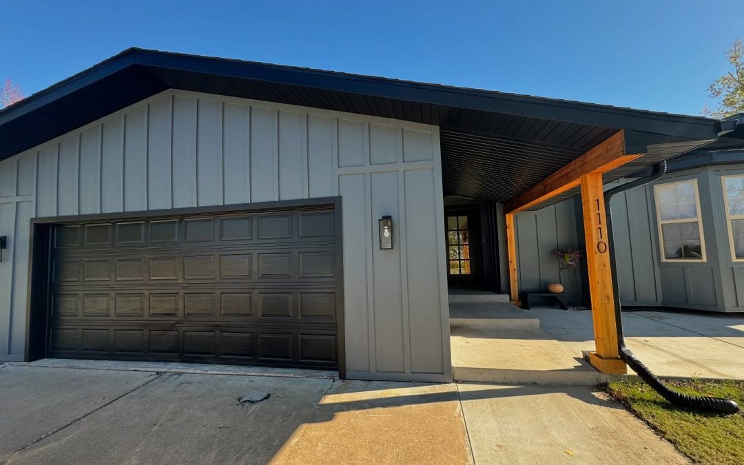 Black Garage Door without Windows