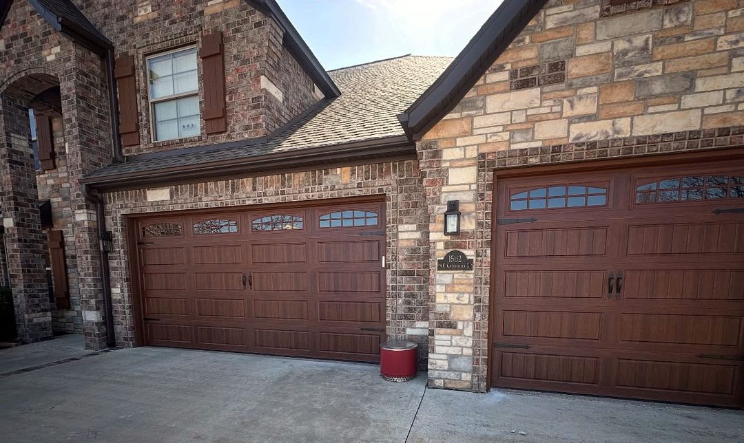 Brown Garage Doors with Windows