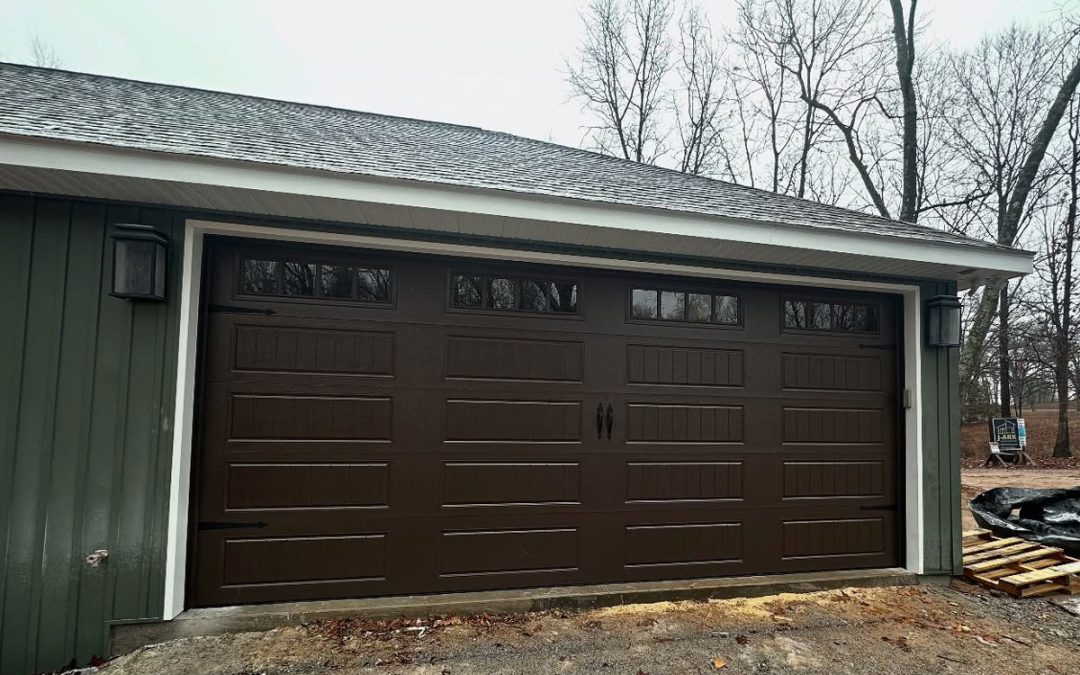 Brown Garage Doors with Windows