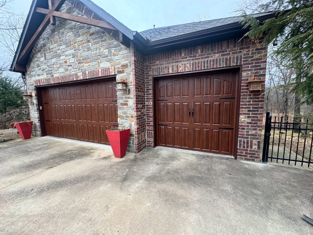 Brown Doors without Windows